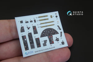 Intérieur imprimé en 3D et coloré sur papier décalcomanie Quinta Studio QD48109 F4U-4 (pour kit HobbyBoss) 1/48  – immagine 3