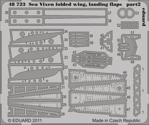 Eduard 48723 Sea Vixen ailes repliées, volets d&amp;#39;atterrissage 1/48 Airfix