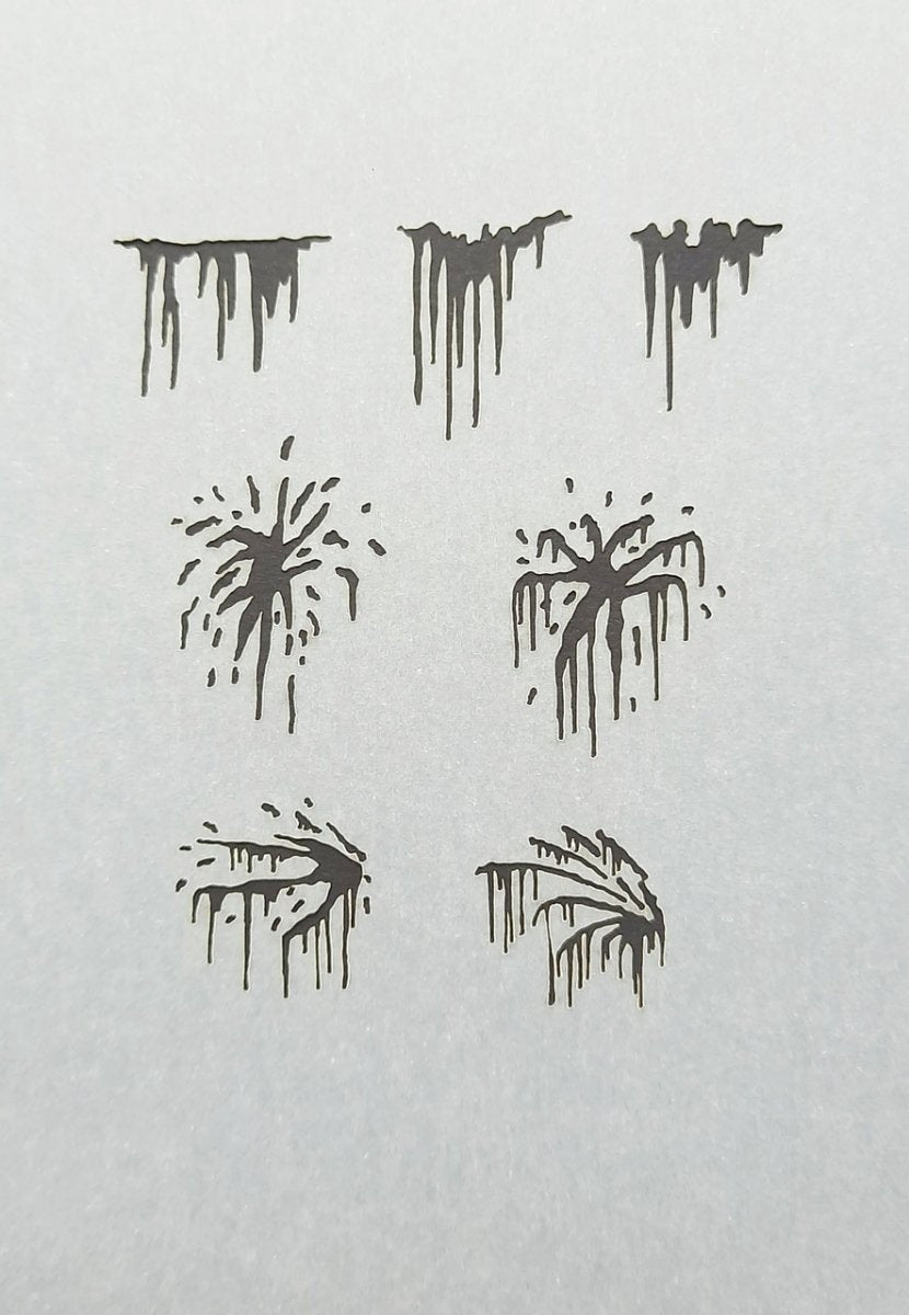 RT-Diorama 35610 Airbrush Stencil: Splashes and Leaks 1/35 – zdjęcie 2