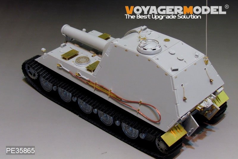 Mortier automoteur lourd allemand BAR 305 mm de la Seconde Guerre mondiale, modèle Voyager PE35865, pour maquette TRUMPETRER au 1/35 – imagen 5