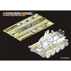 Voyager Model PE35946 Chasseur de chars allemand Marder III (Sd.Kfz.139) de la Seconde Guerre mondiale, ailes avec pièces supplémentaires (pour TAMIYA 35248) 1/35