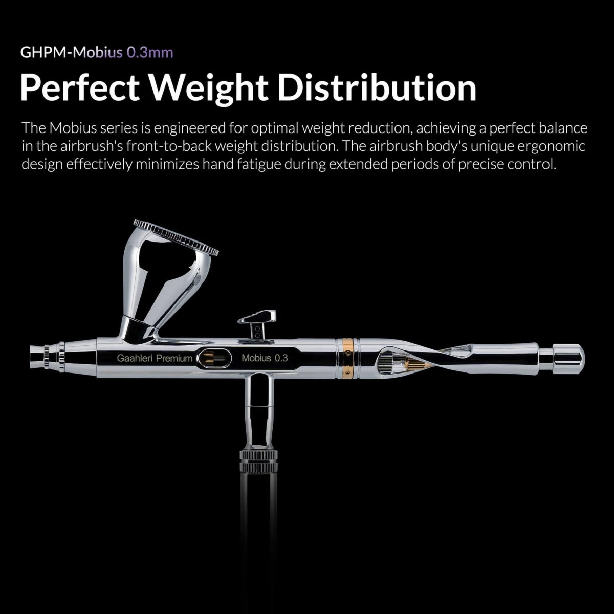 Gaahleri 40867 Premium Series GHPM-Mobius 0,3 mm Airbrush