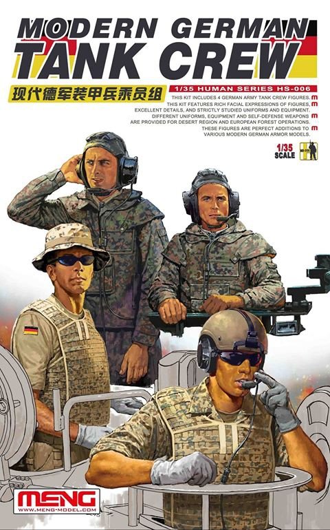 Maquette Meng HS-006 Équipage de char allemand moderne 1/35