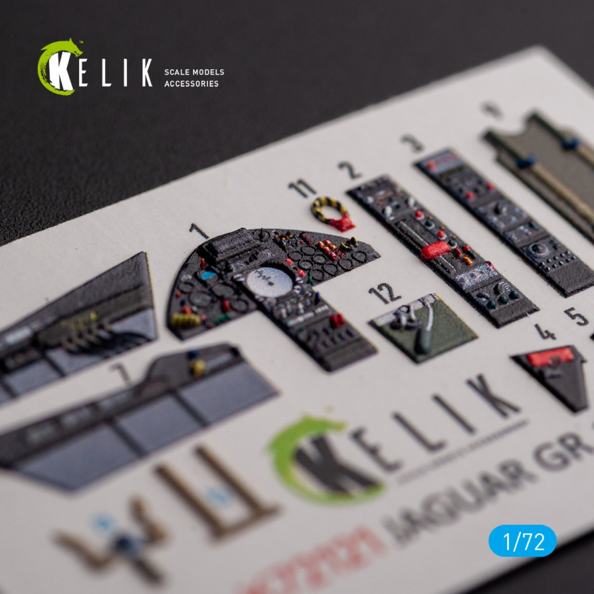 KELIK K72121 Jaguar GR.1/GR.3 - décalcomanies 3D intérieures pour maquette Italeri au 1/72 – image 2