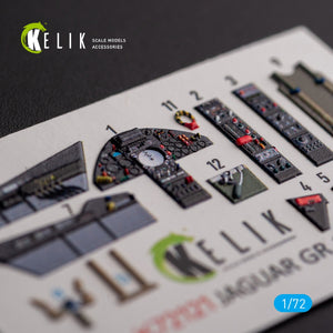 KELIK K72121 Jaguar GR.1/GR.3 - décalcomanies 3D intérieures pour maquette Italeri au 1/72 – image 2