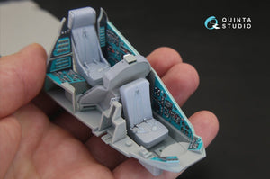 Intérieur imprimé en 3D et coloré sur papier décalcomanie Quinta Studio QD35020 Mi-24V (pour maquette Trumpeter) 1/35 – image 9