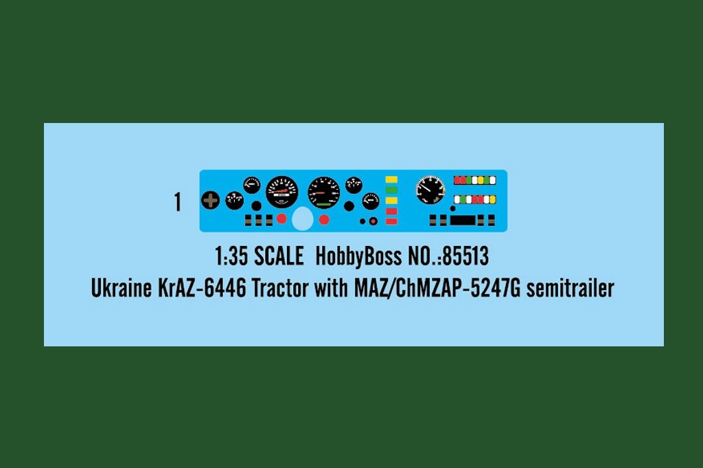 Hobby Boss 85513 Ukraine Tracteur KrAZ-6446 avec semi-remorque MAZ/ChMZAP-5247G 1/35 – image 4