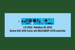 Hobby Boss 85513 Ukraine Tracteur KrAZ-6446 avec semi-remorque MAZ/ChMZAP-5247G 1/35 – image 4