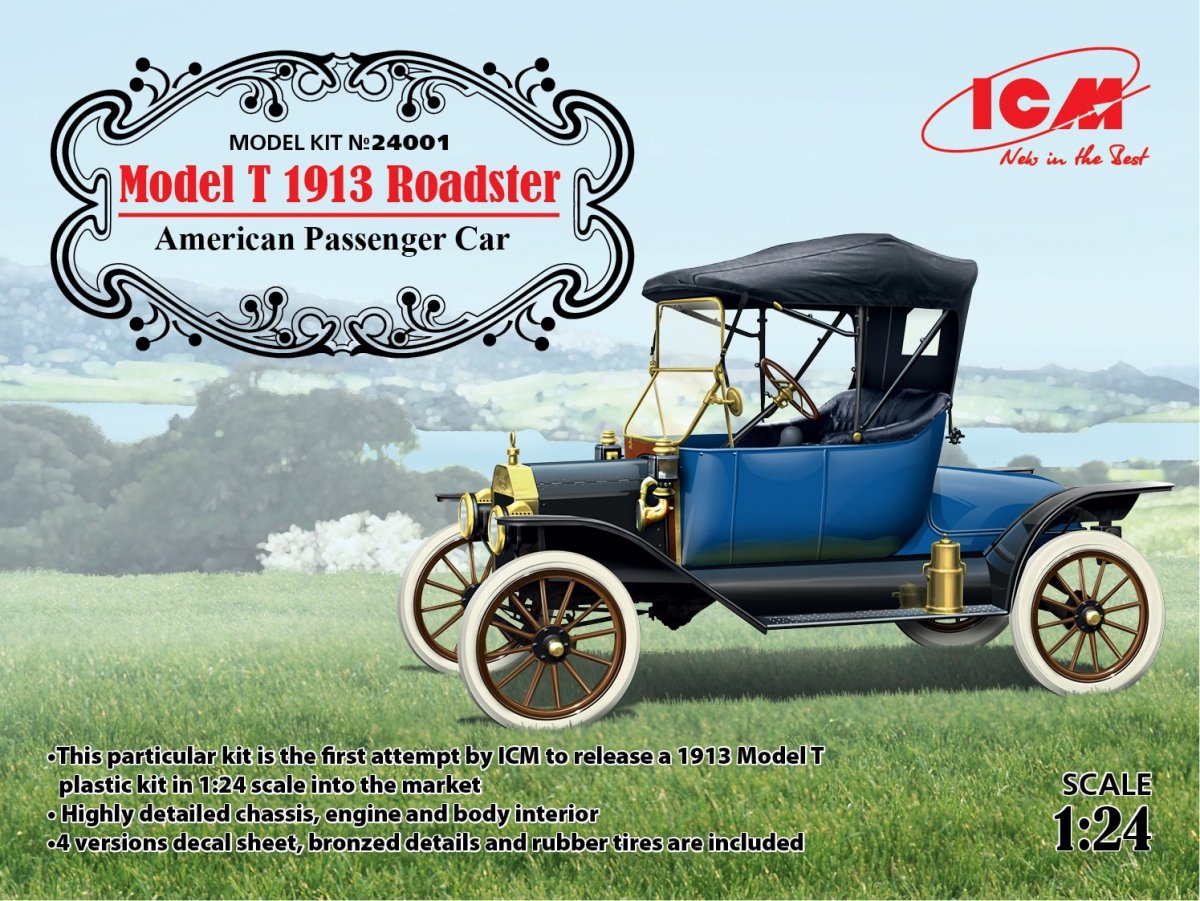 ICM 24001 Modèle T Roadster 1913 Voiture de tourisme américaine