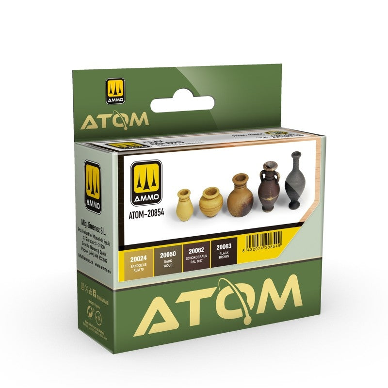 AMMO by Mig Jimenez 20854 ATOM Clay Colors Set