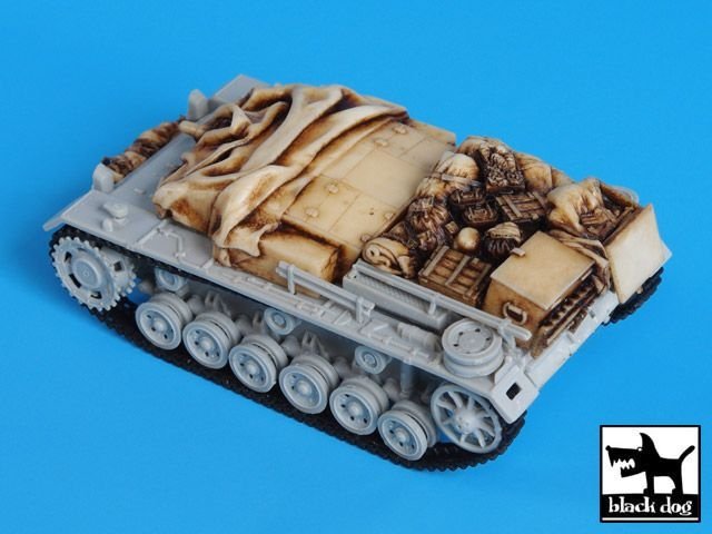 Black Dog T72020 Sturmgeschutz III E ensemble d'accessoires pour Trumpeter 1/72 