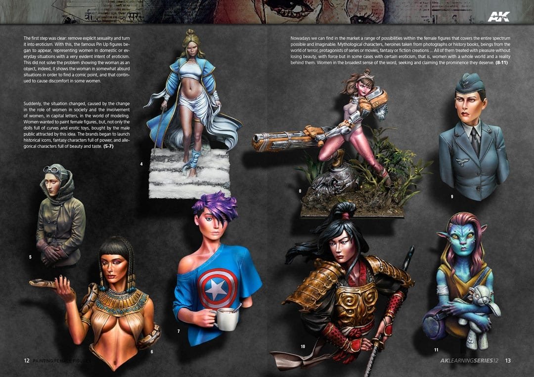 AK Interactive AK520 Learning 12 Painting Female Figures English – zdjęcie 3