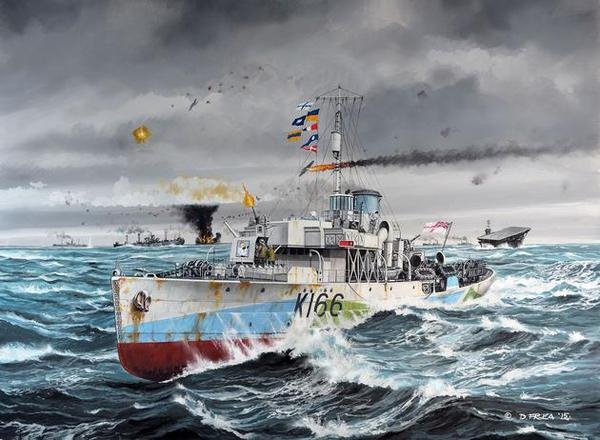 Revell 05132 Corvette de classe Flower HMCS Snowberry 1/144
