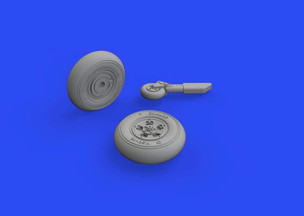 Roues Eduard 672249 pour Spitfire Mk. Vc (Airfix 1/72) – image 2