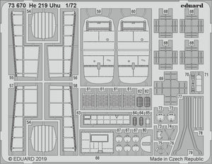 Eduard 73670 He 219 Uhu 1/72 DRAGON – immagine 2