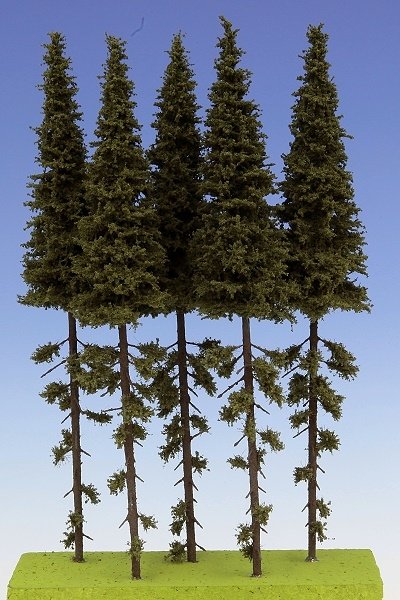 Maquette d&amp;#39;épicéa SK250 avec tronc 250 mm (5 pièces)