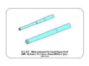 Aber 35L-275 Armement principal du char soviétique SMK au 1/35 – image 4