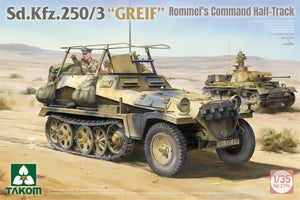 Takom 2194W Sd.Kfz 250/1 + Sd.Kfz 250/3 Greif Rommel Command Half-Track + 1/16 Erwin Rommel 1/35 – Bild 2