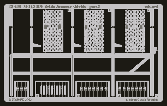 Eduard 35438 M-113 IDF Zelda blindage boucliers 1/35 Academy – immagine 3