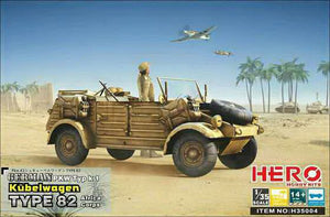 Modèle Voyager PR35084 Kubelwagen Type 82 allemand de la Seconde Guerre mondiale, pneus spéciaux pour ballons destinés aux troupes africaines, motif 1 1/35 – Bild 2