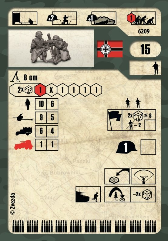 Mortier allemand de 81 mm Zvezda 6209 avec son équipage, 1941-1945 (uniforme d&amp;#39;hiver), échelle 1/72 – immagine 3