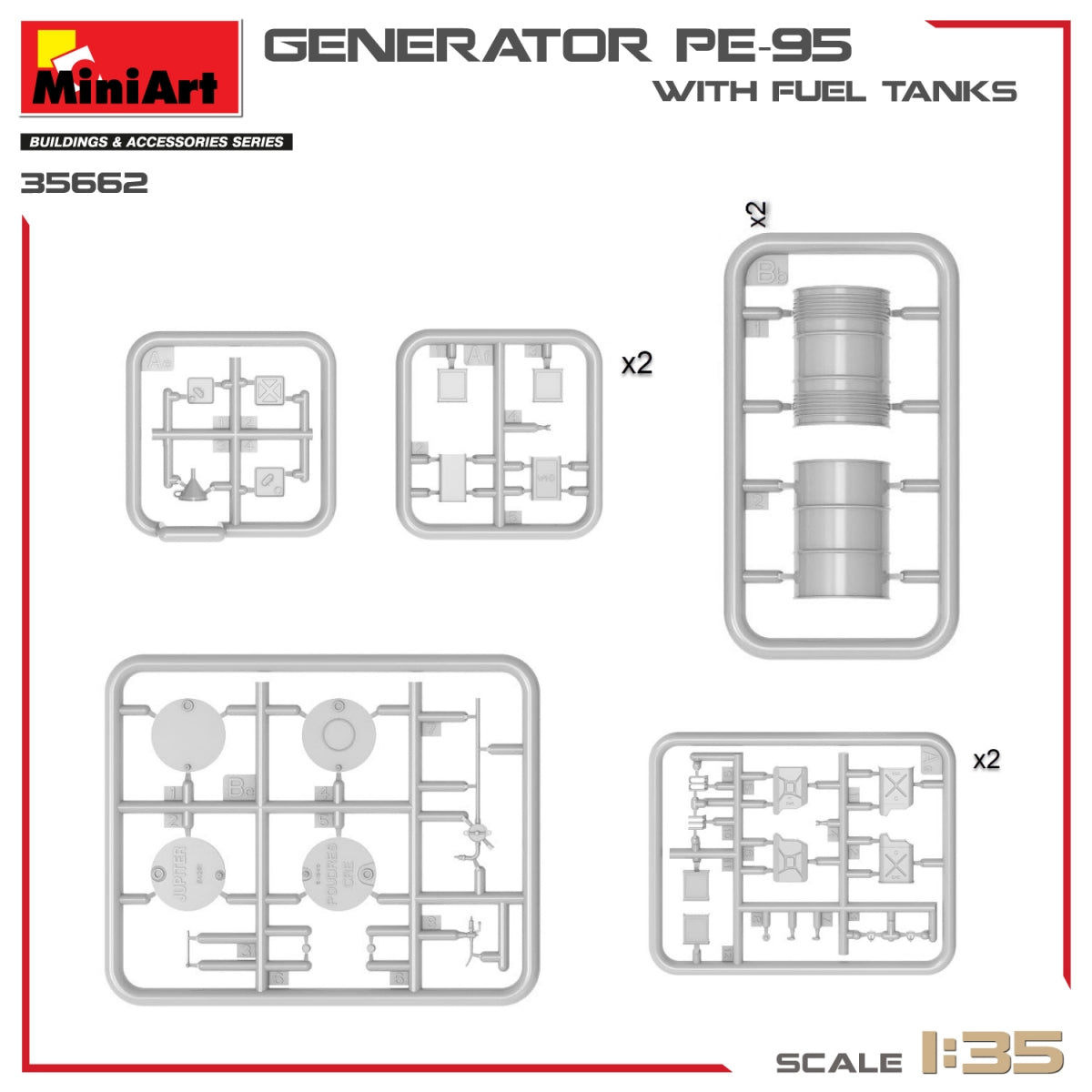 MiniArt 35662 Générateur PE-95 avec réservoirs de carburant 1/35 – Bild 4