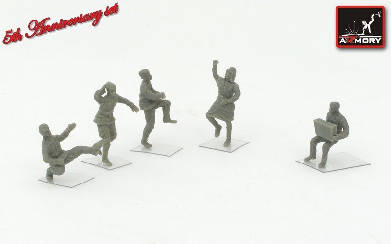 Armory Models F7221 Soldats soviétiques à une fête 1/72 – Bild 2