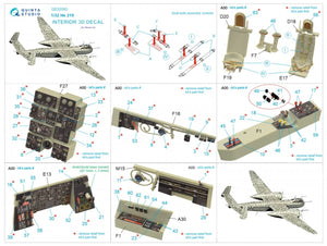 Intérieur imprimé en 3D et coloré sur papier décalcomanie (Revell) Quinta Studio QD32093 He 219 1/32 – immagine 2