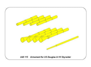 Ensemble d&amp;#39;armement Aber A48115 pour le Douglas A-1H Skyraider américain au 1/48 – immagine 6
