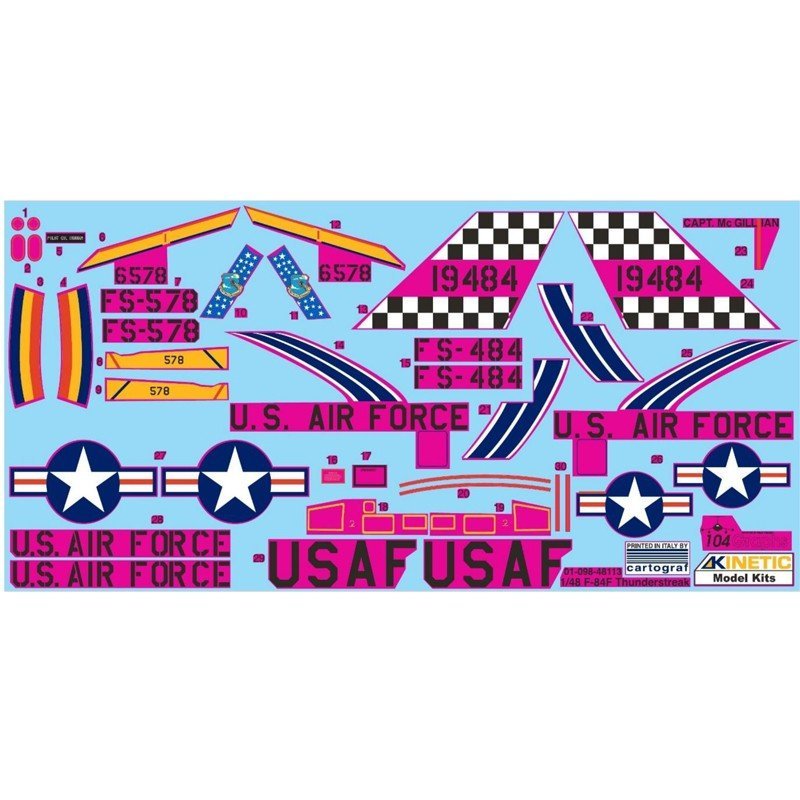Kinetic K48113 F-84F USAF 1/48 – immagine 3