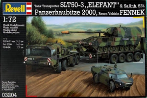 Revell 03204 SLT50-3 Elefant avec Sa.Anh.52t &amp;amp; PzH2000 &amp;amp; Fennek (1/72)