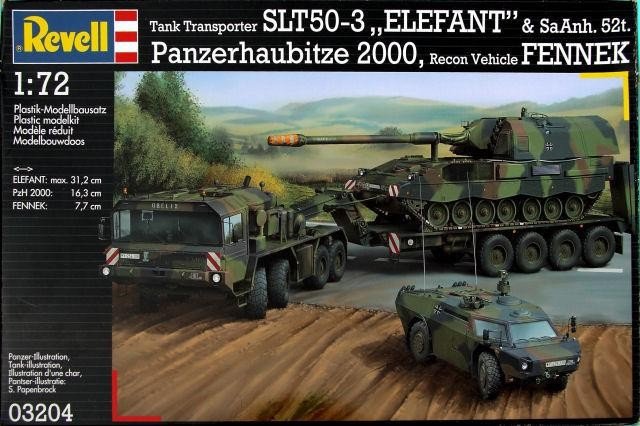 Revell 03204 SLT50-3 Elefant avec Sa.Anh.52t &amp;amp; PzH2000 &amp;amp; Fennek (1/72)
