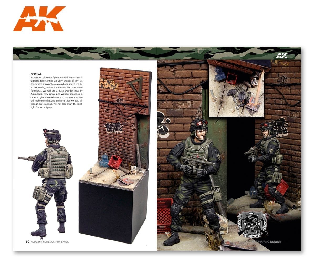 AK Interactive AK247 AK APPRENTISSAGE 08 : CAMOUFLAGES DE FIGURES MODERNES (Anglais) – immagine 5