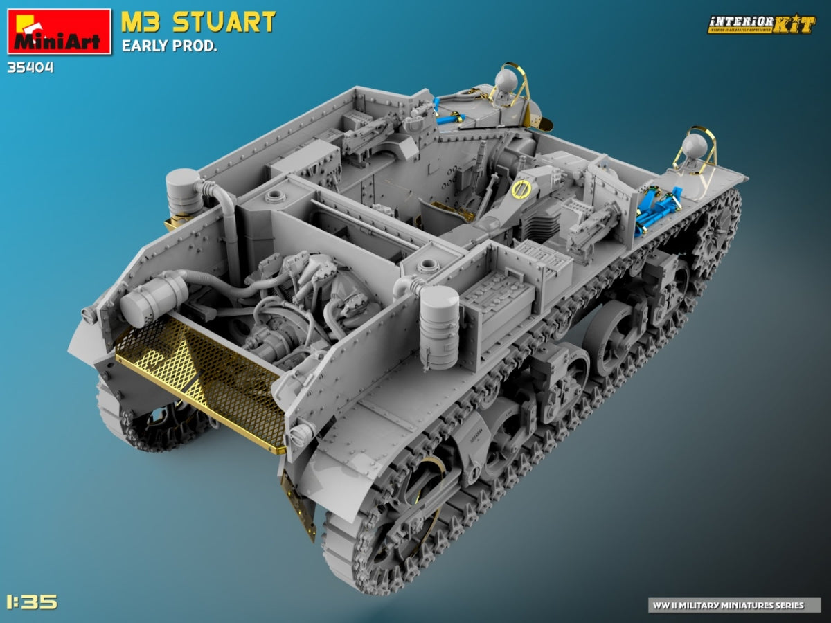 MiniArt 35404 M3 STUART EARLY PROD. INTERIOR KIT 1/35 – zdjęcie 11