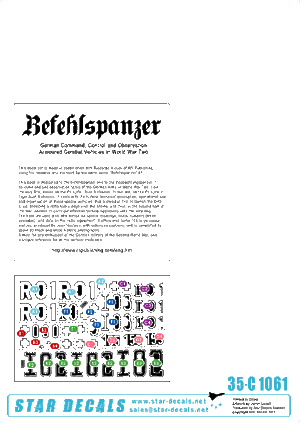 Star Decals 35-C1061 Befehlspanzer #5 1/35 – imagen 2