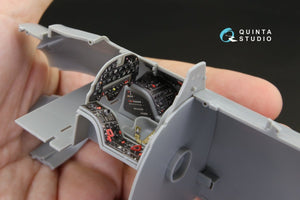 Intérieur imprimé en 3D et coloré sur papier décalcomanie Quinta Studio QD32064 A-1H Skyraider (pour maquette Trumpeter) 1/32 – image 7