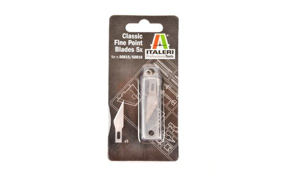 Lames Italeri 50824 Classic à pointe fine, lot de 5