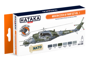 Hataka HTK-CS89 Ensemble de peinture AF tchèque moderne vol. 1 (6x17ml)
