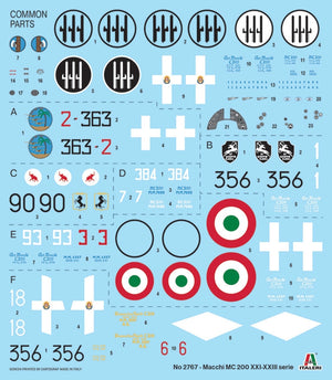 Italeri 2767 Macchi C.200 Série XXI-XXIII 1/48 – immagine 10