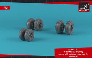 Armory Models AW72341 Roues Osprey V-22/MV-22 avec pneus lestés type « a » 1/72 – immagine 3