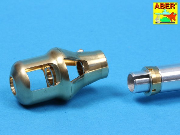 Aber 16L-08 Frein de bouche ancien pour le canon des premiers chars Tiger I et Tiger II (tourelle Porsche) / Frein de bouche ancien pour le canon de 8,8 cm des Tiger I et Tiger II (tourelle Porsche) allemands, échelle 1/16 – image 24