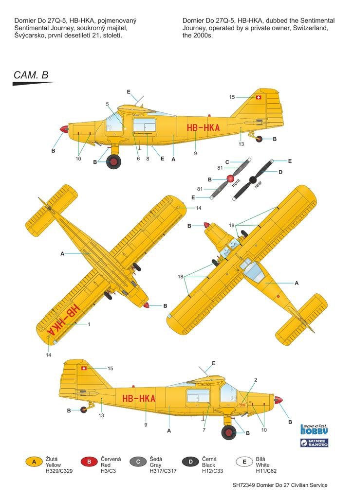 Special Hobby 72349 Dornier Do 27 « Service civil » 1/72 – Bild 2