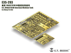 ET Modèle E35-293 US M4A3(76)W Sherman Medium pour char Meng TS-043 – Bild 2