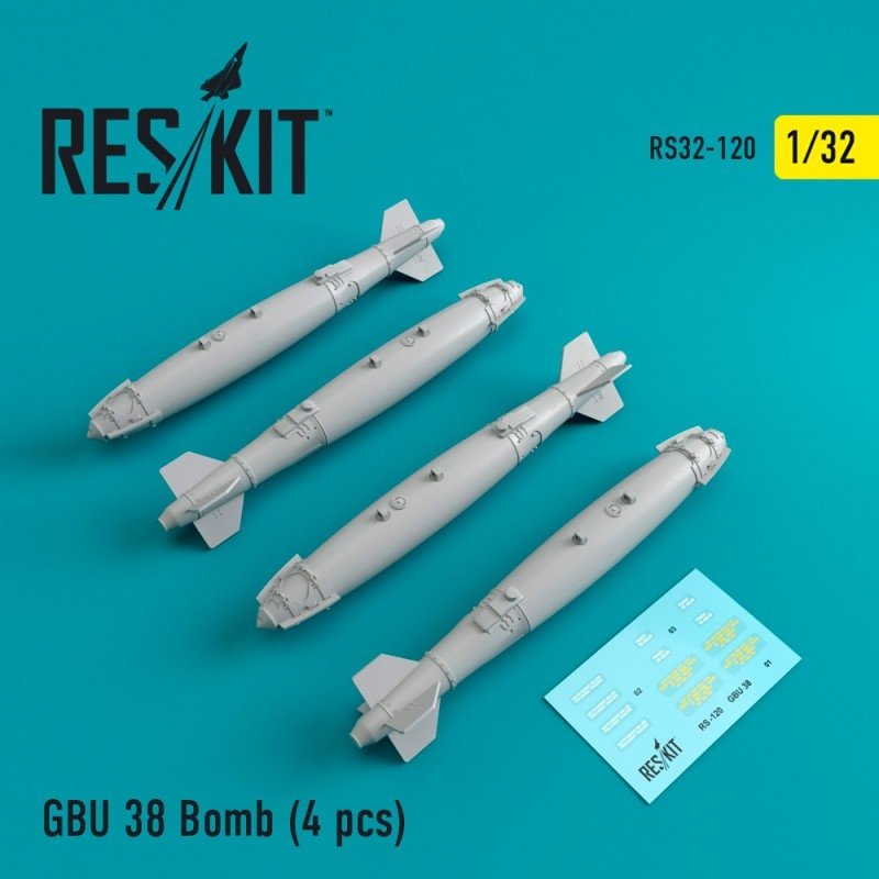 RESKIT RS32-0120 GBU 38 Bombe (4 pièces) 1/32