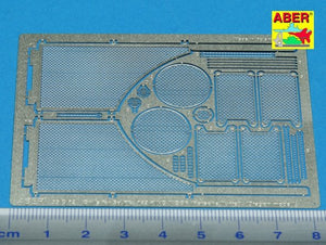 Aber 35G12 Grilles pour char allemand Sd.Kfz. 182 King Tiger (Tourelle Porsche) (1/35) – Bild 2