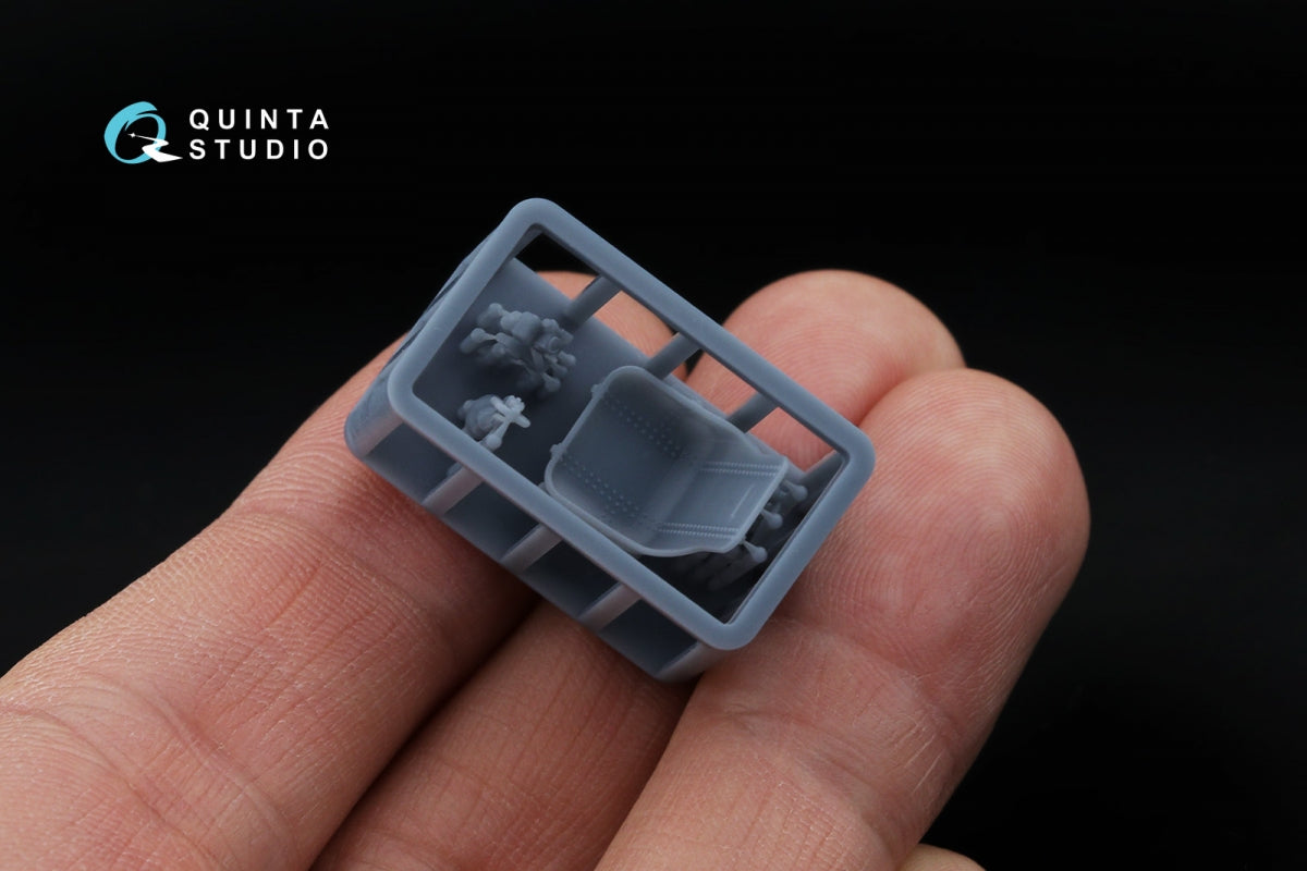 Détails du cockpit Quinta Studio QT48065 pour la famille LaGG-3 et La-5 : siège, viseur et manche à balai (tous les kits) 1/48 – image 3