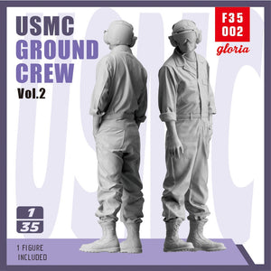 Gloria F35002 USMC Ground Crew Type 2 3D Printed Figures 1/35 – zdjęcie 2