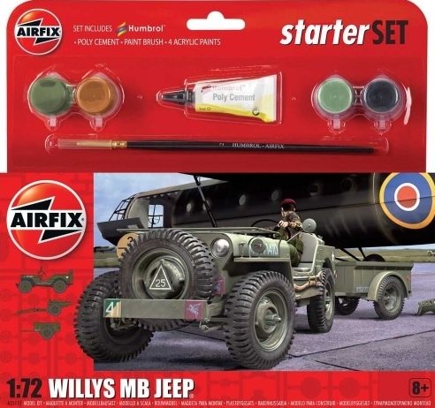 Airfix 55117A Jeep Willys MB - Kit de démarrage 1/72
