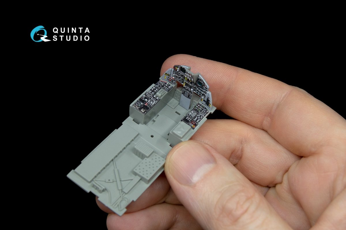 Intérieur imprimé en 3D et coloré sur papier décalcomanie Quinta Studio QD48038 F-15A (pour kit GWH) 1/48 – Bild 4