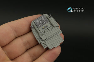 Intérieur imprimé en 3D et coloré sur papier décalcomanie (Takom) pour Quinta Studio QD35099 AH-64E, échelle 1/35  – immagine 3